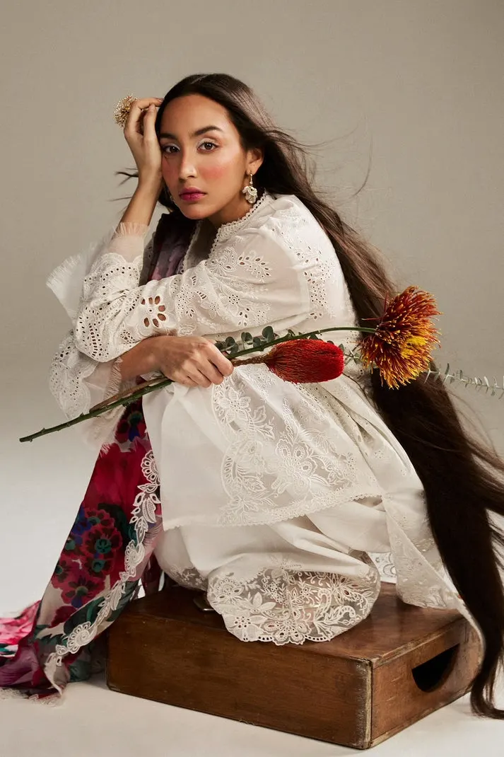 Ivory lawn suit