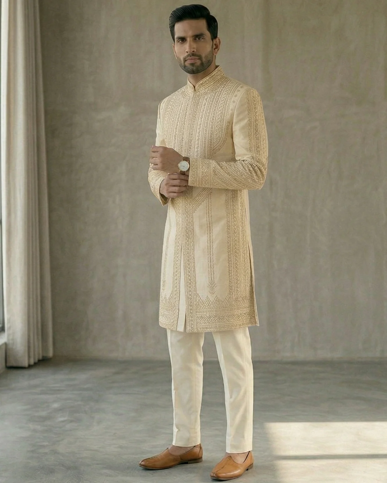 ivory sherwani