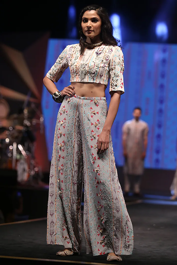 designer palazzo blouse