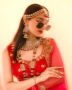 Red Velvet Lehenga with Heavy Embroidery & Net Dupatta – Party Wear 3.webp