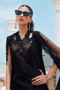 Elegant Black Lawn Designer Dress with Floral Embroidery & Lace Details 3.webp