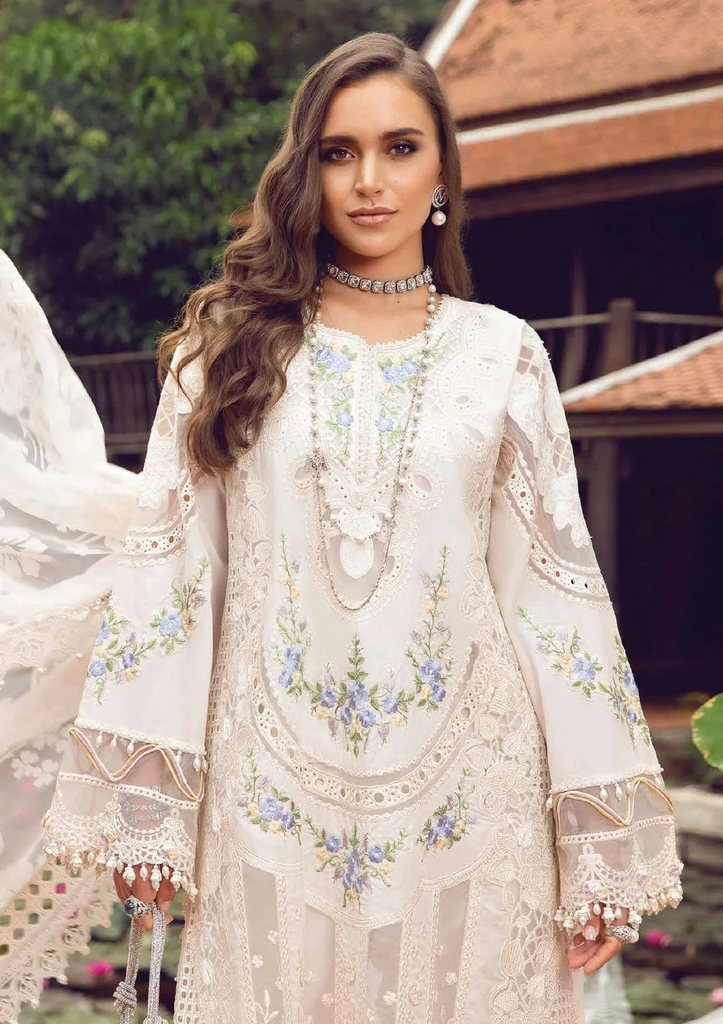 Elegant Ivory Lawn Designer Dress with Floral Embroidery & Chiffon Dupatta 2.webp