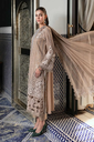 Elegant Beige Embroidered Lawn Designer Dress with Chiffon Dupatta 3.webp