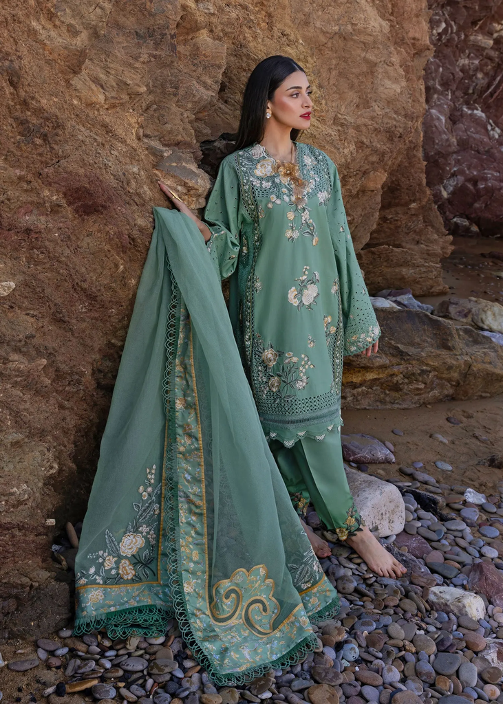 Sage Green Floral Embroidered Lawn Suit 2.webp