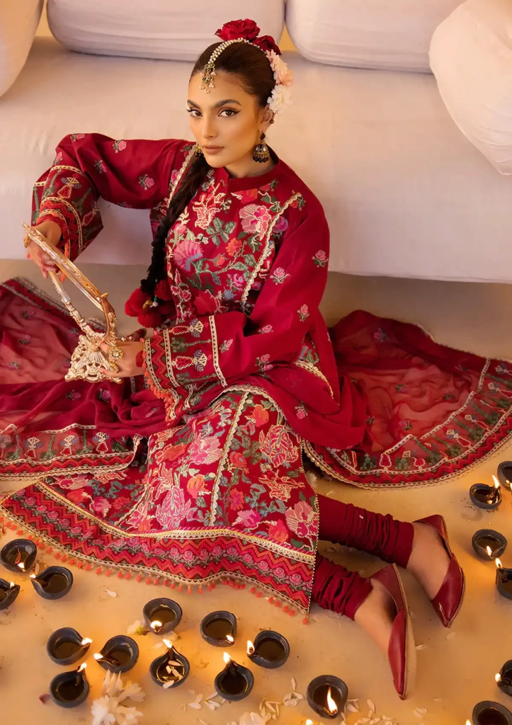 Crimson Red Festive Lawn Suit 3.webp