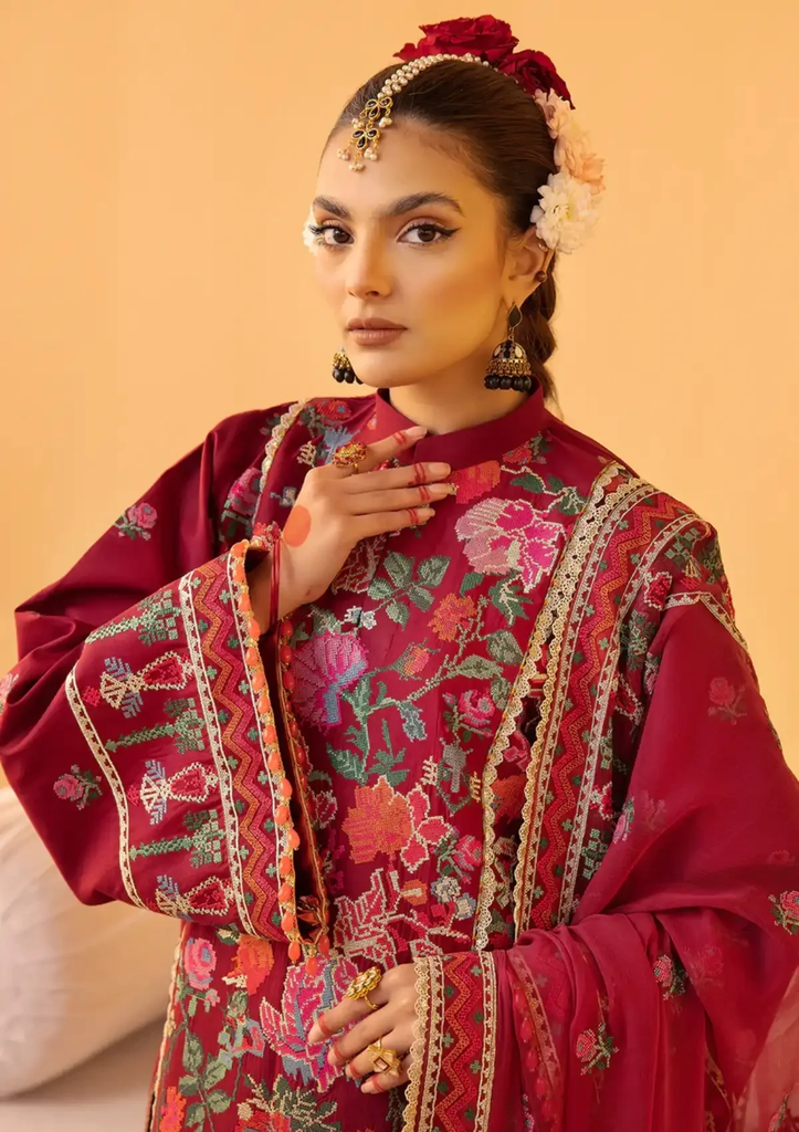 Crimson Red Festive Lawn Suit 2.webp