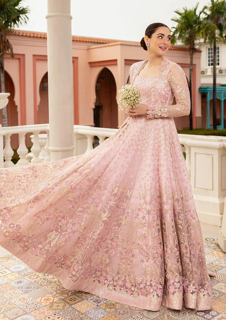 Blush Pink Embroidered Bridal Gown with Flared Skirt & Dupatta – Luxury Designer Wedding Dress 2.webp
