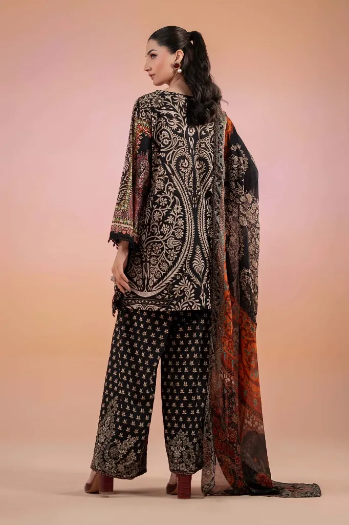 Black & Beige Paisley Printed Lawn Suit (3).webp
