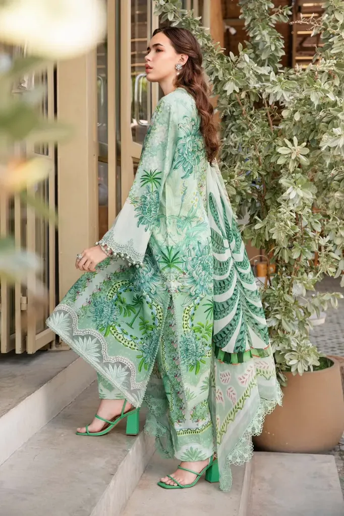 Mint Green Botanical Printed Lawn Suit (4).webp