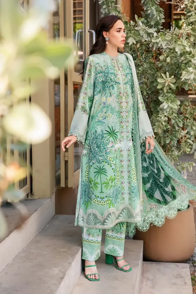 Mint Green Botanical Printed Lawn Suit (2).webp