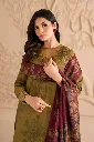Olive Green Floral Printed Lawn Suit with Contrast Dupatta (3).webp