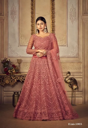 Dusty Mauve Blush Lehenga Choli with Subtle Floral Embroidery