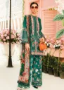 Emerald Green Floral Embroidered Lawn Suit