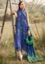 Royal Blue Seashell Printed Lawn Suit
