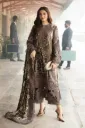 Mocha Brown Embroidered Luxury Lawn Suit