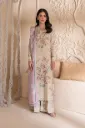 Sand Beige Floral Printed Lawn Suit