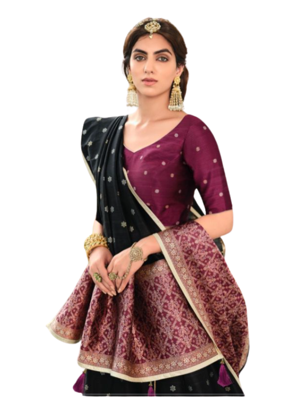 Designer Banarasi Silk Lehenga Choli – Elegant Traditional Wedding & Festive Wear