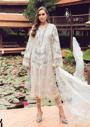 Elegant Ivory Lawn Designer Dress with Floral Embroidery & Chiffon Dupatta
