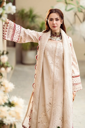 Nude Beige Contemporary Lawn Suit