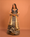 Midnight Blue Velvet Lehenga with Antique Gold Embroidery & Net Dupatta – Bridal & Wedding Wear